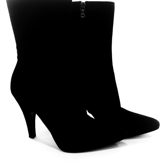 Prada mid calf black suede boots euro size 37.5 - Picture 3 of 11